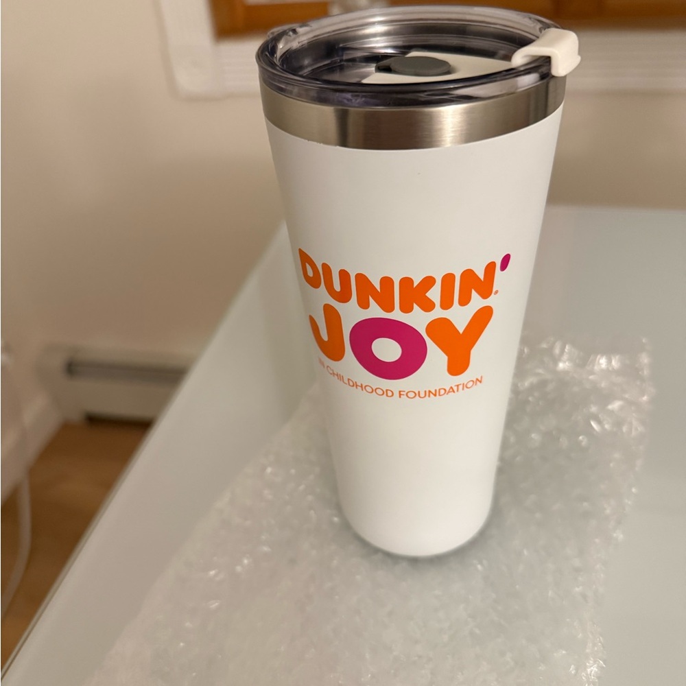 NWT Dunkin' Joy White Tumbler